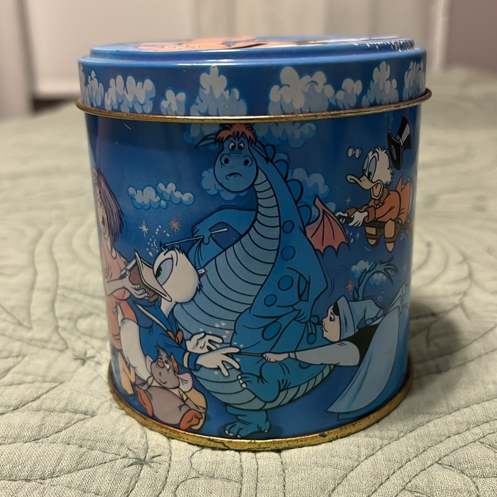 Vintage Disney Coin Tin Can Mickey Mouse Donald Duck - Picture 7 of 15